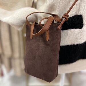 Cross Body Brown Suede bag